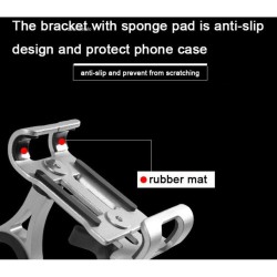 Βάση Κινητού Αλουμινένια Μηχανής Universal Κόκκινο