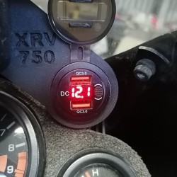 USB Charger With Mount For Honda XRV 750 Africa Twin 3D Print
