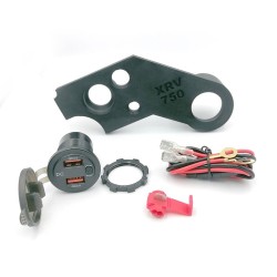 USB Charger With Mount For Honda XRV 750 Africa Twin 3D Print