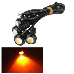 Φλας LED Universal Μικρά 18mm Χωνευτά 2 Τεμάχια