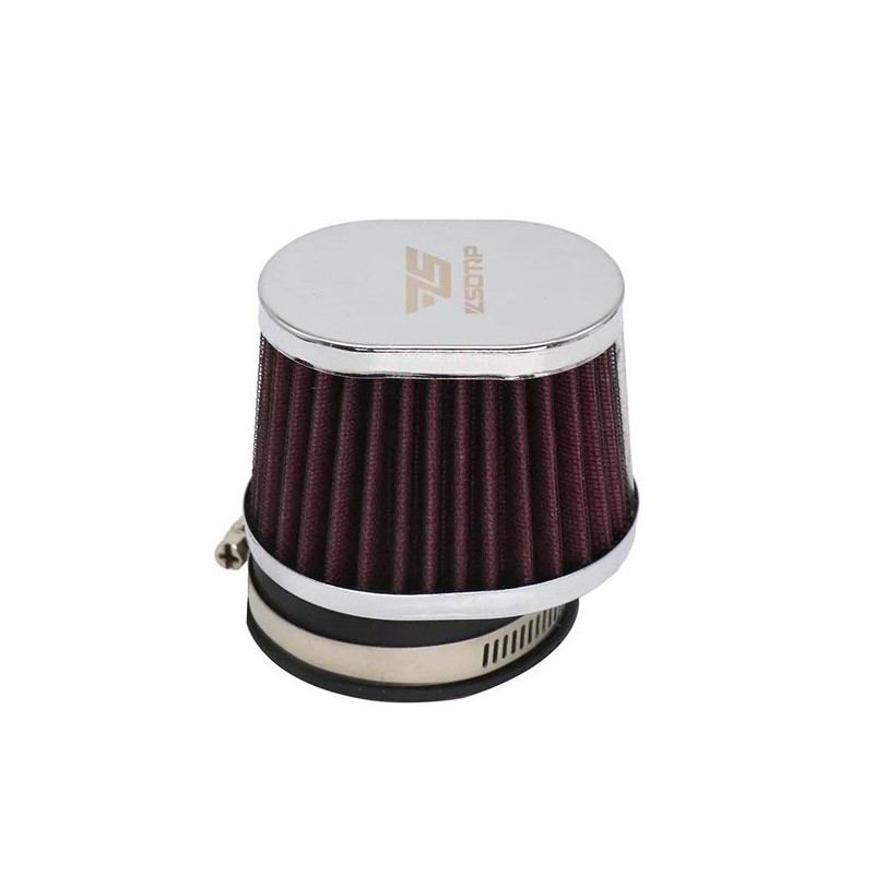 High Flow Oval Motorcycle Air Filter - Neck 38mm