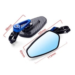 Καθρέπτες Μοτό Για Αντίβαρα - Μαύρο