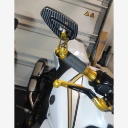 Motorcycle Mirrors For Bar Ends - Red