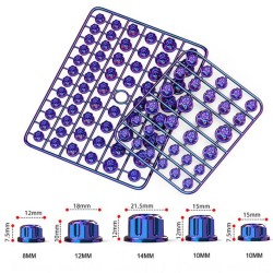 Διακοσμητικές Τάπες Για Βίδες - Σετ 30 Τεμάχια Πορτοκαλί