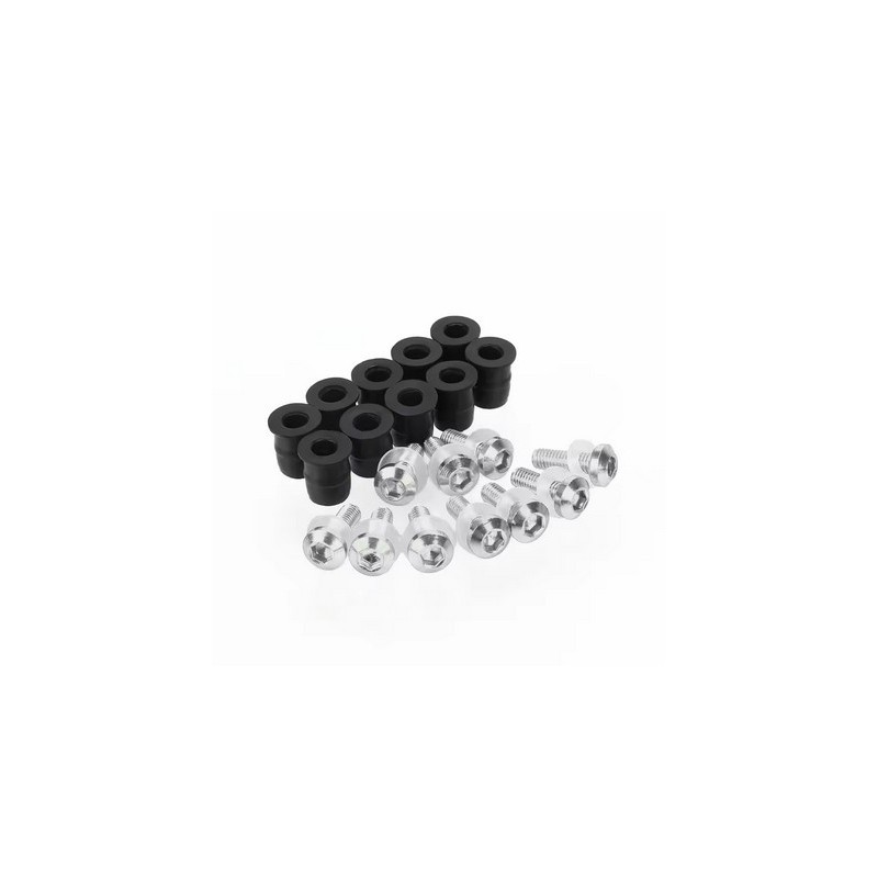 Windscreen Screws Gold (10 pieces) With Long Rubber Nuts