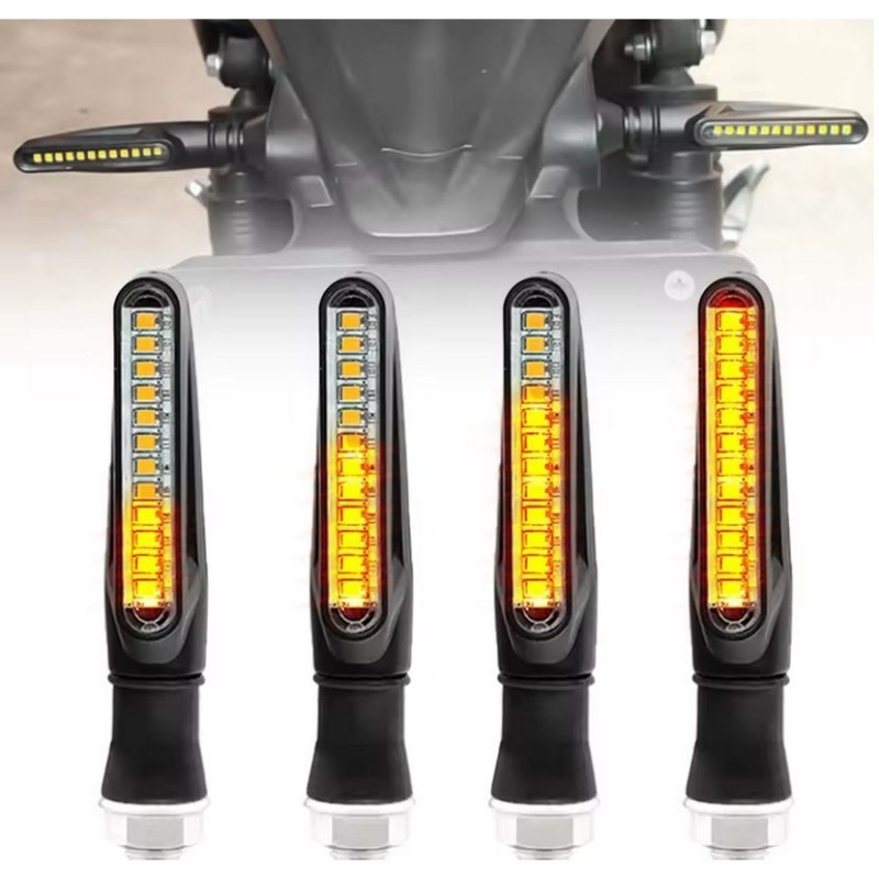 Φλας LED Universal Μακρυά Ελαστικά 2 Τεμάχια Για Custom