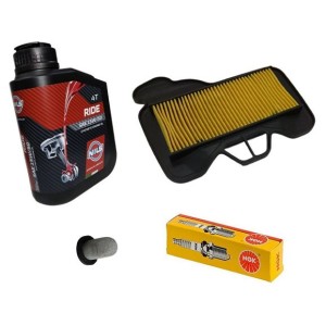 Κιτ Σέρβις Sym VF 125 – Λάδι 15W-50 - Φίλτρο Αέρος - Σίτα Λαδιού - Μπουζί NGK