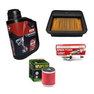 Κιτ Σέρβις Yamaha Crypton X 135 – Λάδι 15W-50 - Φίλτρο Αέρος - Φίλτρο Λαδιού - Μπουζί