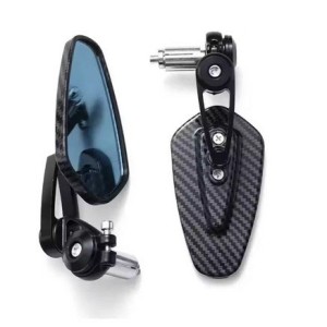 Motorcycle Mirrors For Bar Ends - Black
