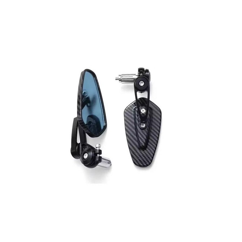 Motorcycle Mirrors For Bar Ends - Black