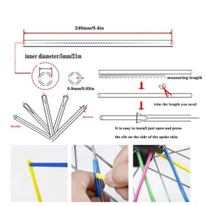 Wheel Spoke Covers 72 pcs - Multicolor