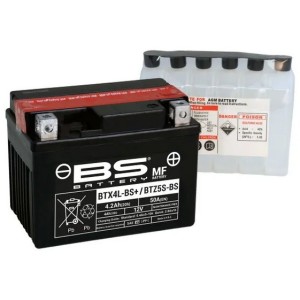 Μπαταρία BS BATTERY BTX4L-BS+/BTZ5S-BS - ASTREA GRAND NEW 110 - SUPRA X 125 - WAVE 110 - CRYPTON S 115 - CRYPTON X 135