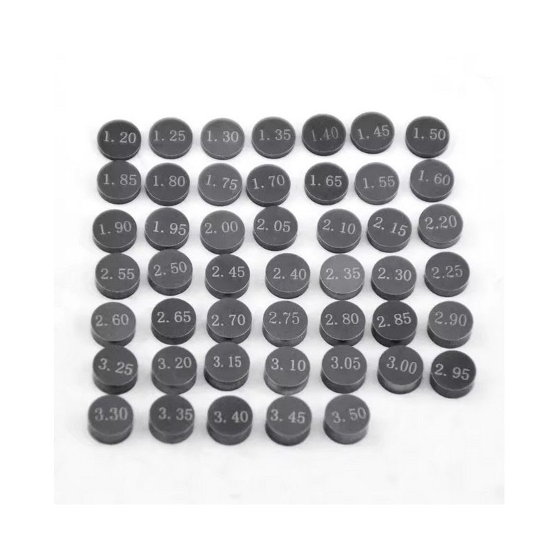 Valve Shim Kit Diameter 7.48mm And Thickness From 1.20mm To 3.50mm