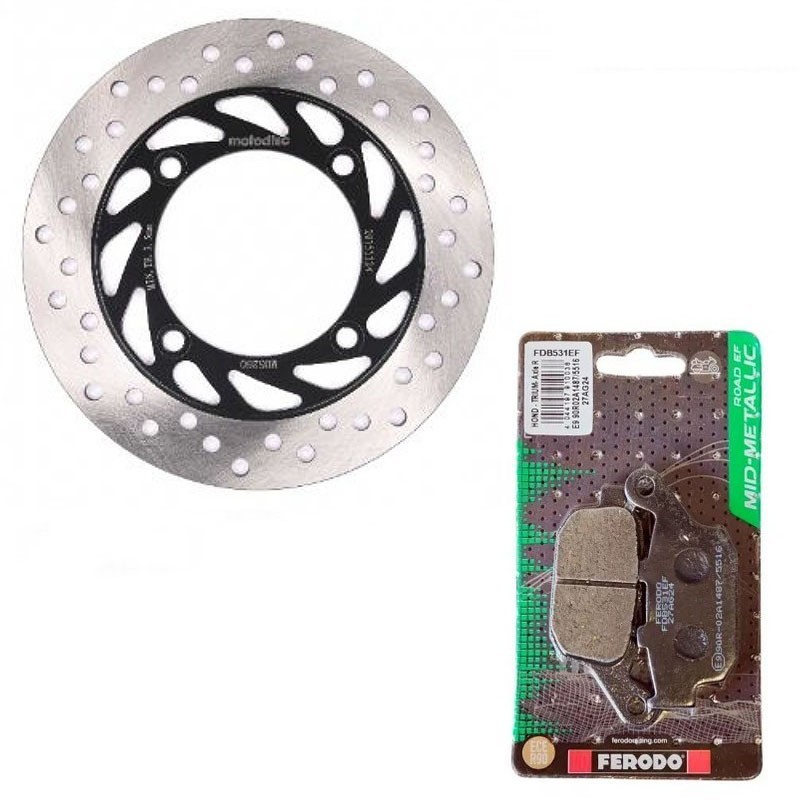 Σετ Δισκόπλακα Πίσω Και Τακάκια Για Honda Transalp XLV 600 -650