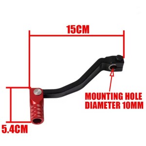 Aluminum Gear Lever Black For Honda XRV 650 750 - Transalp 650