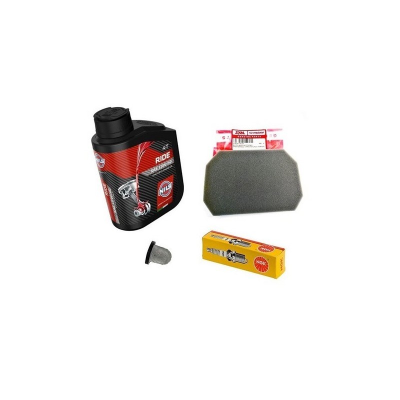 Κιτ Σέρβις Daytona DY 125 RS – Λάδι 10W-40 - Φίλτρο Αέρος - Σίτα Λαδιού - Μπουζί NGK