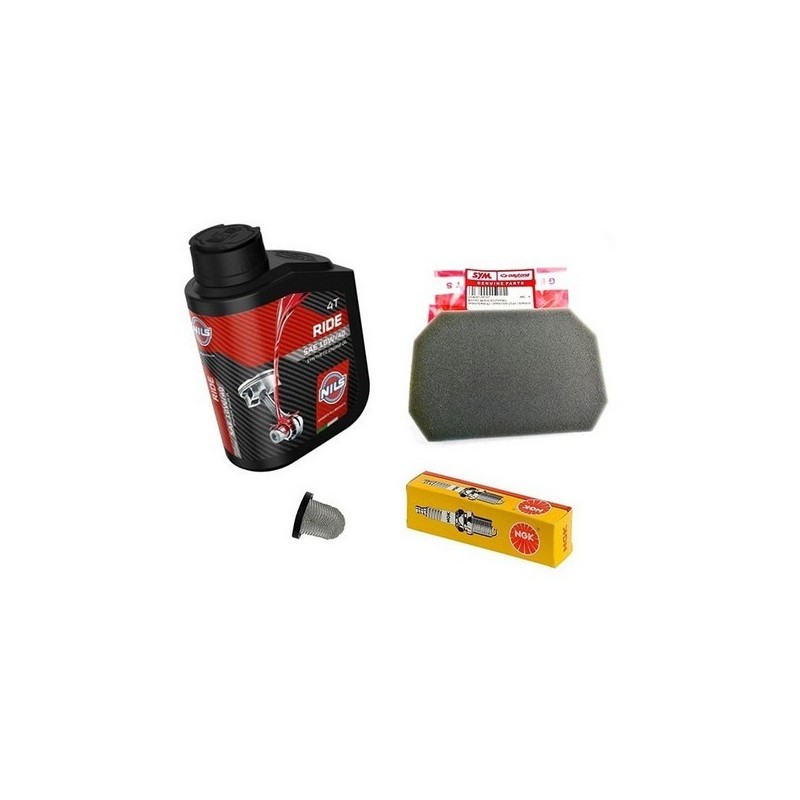 Κιτ Σέρβις Daytona Velos 125 – Λάδι 10W-40 - Φίλτρο Αέρος - Σίτα Λαδιού - Μπουζί NGK
