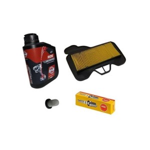 Service Kit Sym VF 125 – Oil 15W-50 - Air Filter - Oil Screen - NGK Spark Plug