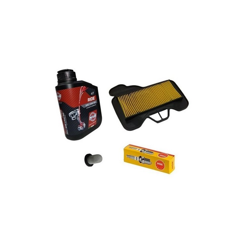 Service Kit Sym VF 125 – Oil 15W-50 - Air Filter - Oil Screen - NGK Spark Plug