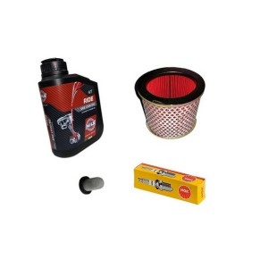 Service Kit Sym VF 185 – Oil 15W-50 - Air Filter - Oil Screen - NGK Spark Plug