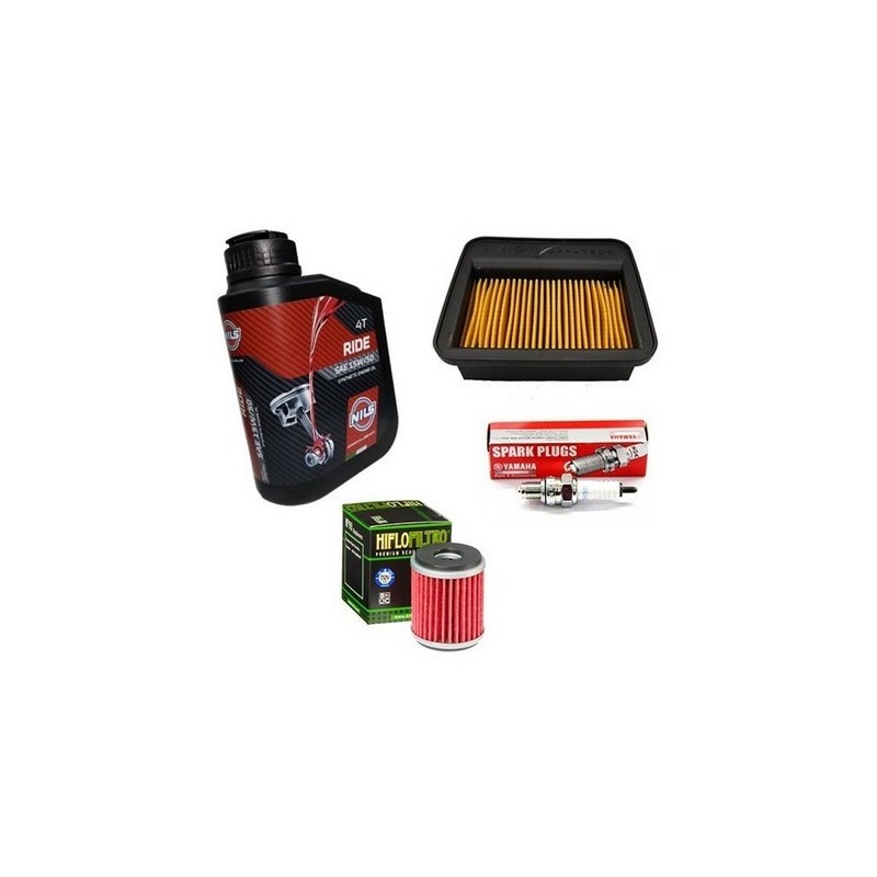 Yamaha Crypton X 135 Service Kit – Oil 15W-50 - Air Filter - Oil Filter - Spark Plug