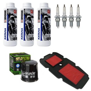 Κιτ Σέρβις Honda XRV 750 RD07 RD07A – Λάδι 15W-50 - Φίλτρο Αέρος - Φίλτρο Λαδιού - Φίλτρο Βενζίνης - Μπουζί