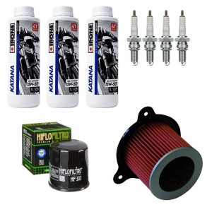 Service Kit Honda XLV 600 Transalp – Oil 15W-50 - Air Filter - Oil Filter - Spark Plug