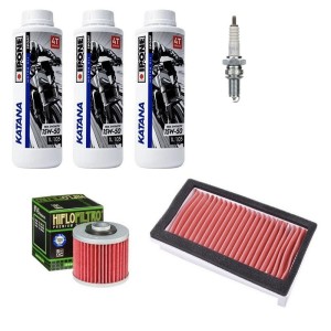 Yamaha XT 600E Service Kit – Oil 15W-50 - Air Filter - Oil Filter - Spark Plug