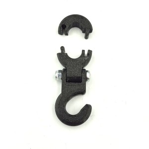 Motorcycle Case Hook Rotating for Jacket – 10mm Tube 3D Print