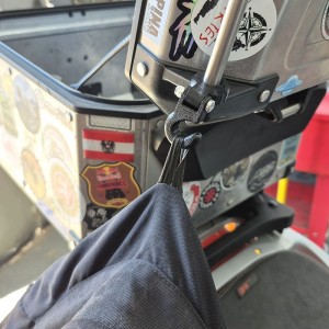 Motorcycle Case Hook Rotating for Jacket – 10mm Tube 3D Print