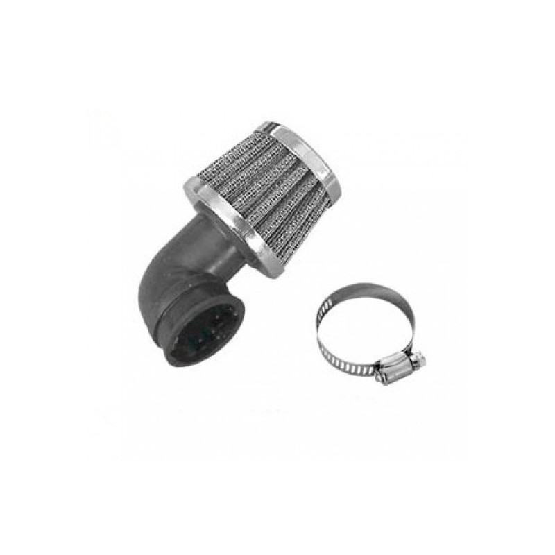 Motorcycle Air Filter Cone Angled 90 Degrees 35mm