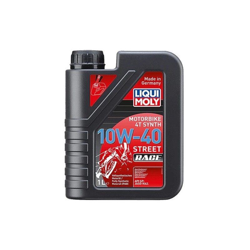 Liqui Moly Motorbike 4T Synth 10W-40 Street Race Engine Oil 1L