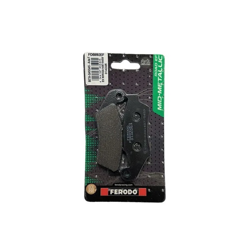 Τακάκια Ferodo FDB892 ECO FRICTION (FA 185) Εμπρός TRANSALP 600/650/700 - AFRICA XRV 750 - CR - CRF - KX - KXF - DRZ - YZ - YZF