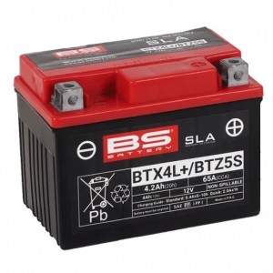 Μπαταρία BS BATTERY BTX4L SLA+/BTZ5S SLA - ASTREA GRAND NEW 110 - SUPRA X 125 - WAVE 110 - CRYPTON S 115 - CRYPTON X 135