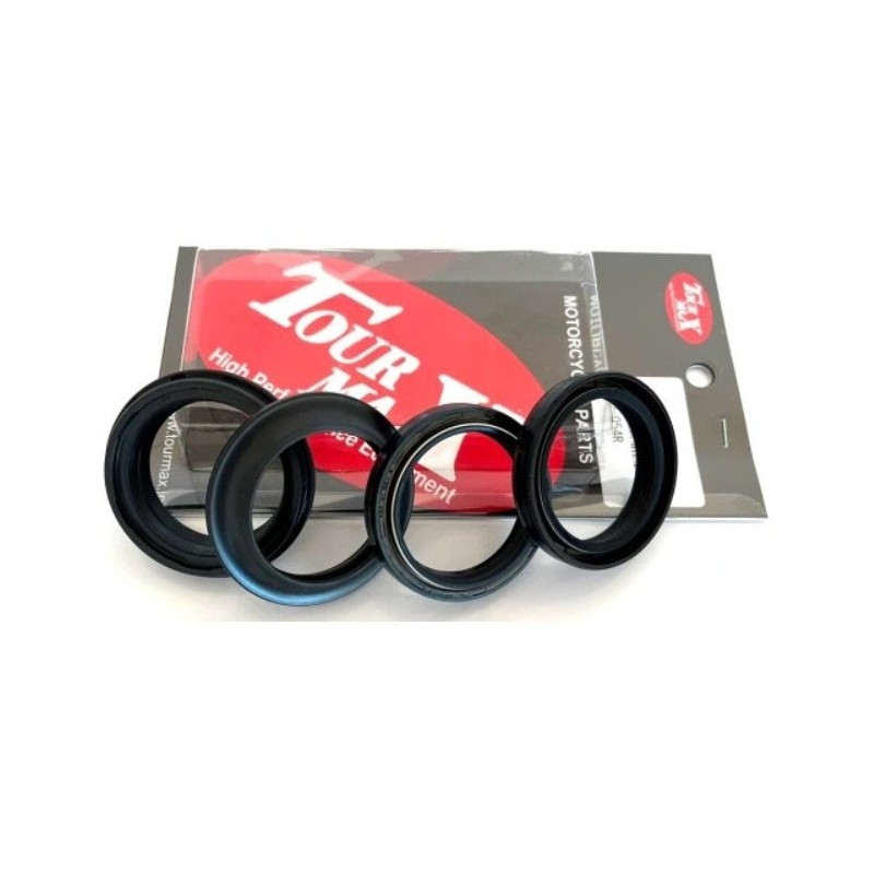 Set of Seals & Scrapers Forks 41x53x8-10.5 For Yamaha XT 600E -Tourmax FSD-054R